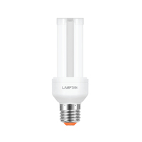 หลอดไฟ LED E27 9W เดย์ไลท์ ทรงกระบอก LAMPTAN COMPACT U-Type