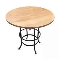 TEAKWOOD CIRCLE CROSS 60CM BR TABLE