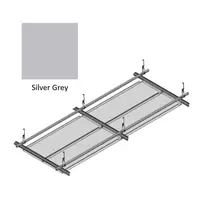 Hook On Galvanized Steel Ceiling R-H200 Metalworks Silver Grey