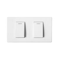2 GANG 1 WAY SWITCH SET N BASIC WH ELEK