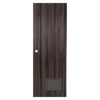 ประตูห้องน้ำ UPVC BN-01 เกล็ด สีเทา AZLE 70x200CM