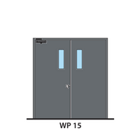 ประตูเหล็ก ทนไฟ LYNN WP15-FP (สีเทา PE-702471)