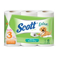 PAPERS SCOTT EXTRA SP JUMBO ROLL PACK 6