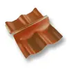 Diamond Roman Tile Golden Dragon Orange Wall Ridge Right to Left
