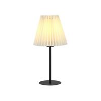 TABLE LAMP CS T10340-1 CAR PL/MT WH/BK