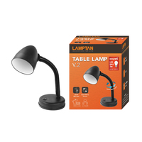 DESK LAMP V2 BK LAM PL/MT MD BK