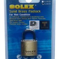 SOLEX 25MM SL99 25 MM BR PADLOCK