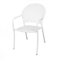PEARLA STEEL CHAIR WHITE