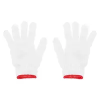 ถุงมือทอ 6 ขีด DYE 5 โหล สีขาว