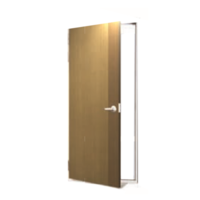 ประตูเหล็ก DoorTech บานเดี่ยว ND-03 Water-Ash Two Tone