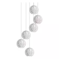 CHANDELIER MD 7095-6 NEO MT/PL ABS WH 6L