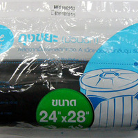 ถุงขยะม้วน ก้นจีบ ACCO 24x28 นิ้ว 30 ใบ สีดำ