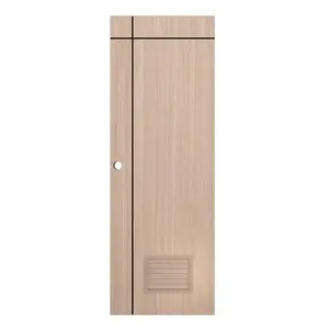 ประตูห้องน้ำ UPVC PARAZZO PUL-B06 70X200 ซม. สีบีช เจาะลูกบิด-1