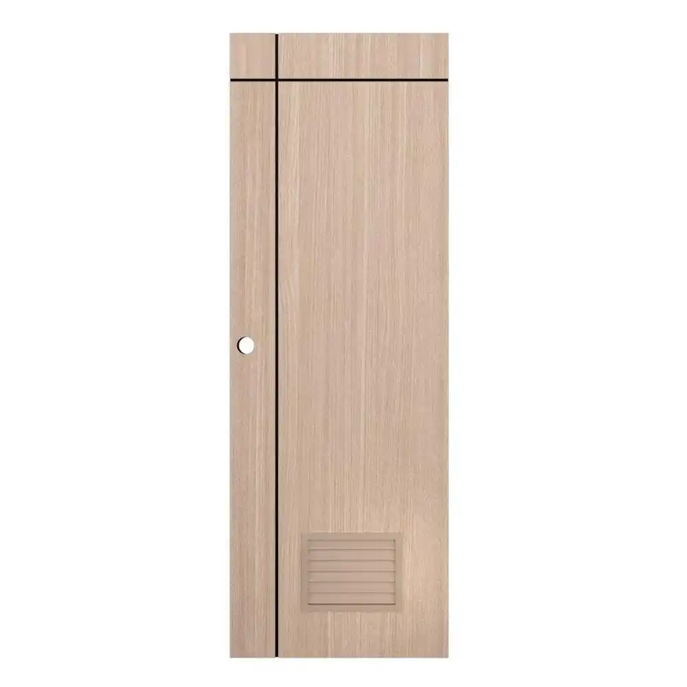 ประตูห้องน้ำ UPVC PARAZZO PUL-B06 70X200 ซม. สีบีช เจาะลูกบิด-1