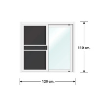 LYNN หน้าต่างบานเลื่อน รุ่น Z-Series 120*110 ซม.