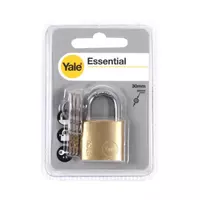 กุญแจสปริง YALE YE1/30 30 มม. สีทองเหลือง