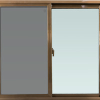 หน้าต่างบานเลื่อน อะลูมิเนียม S-S มุ้ง WINDOW ASIA F10 120X110 ซม. สีน้ำตาล