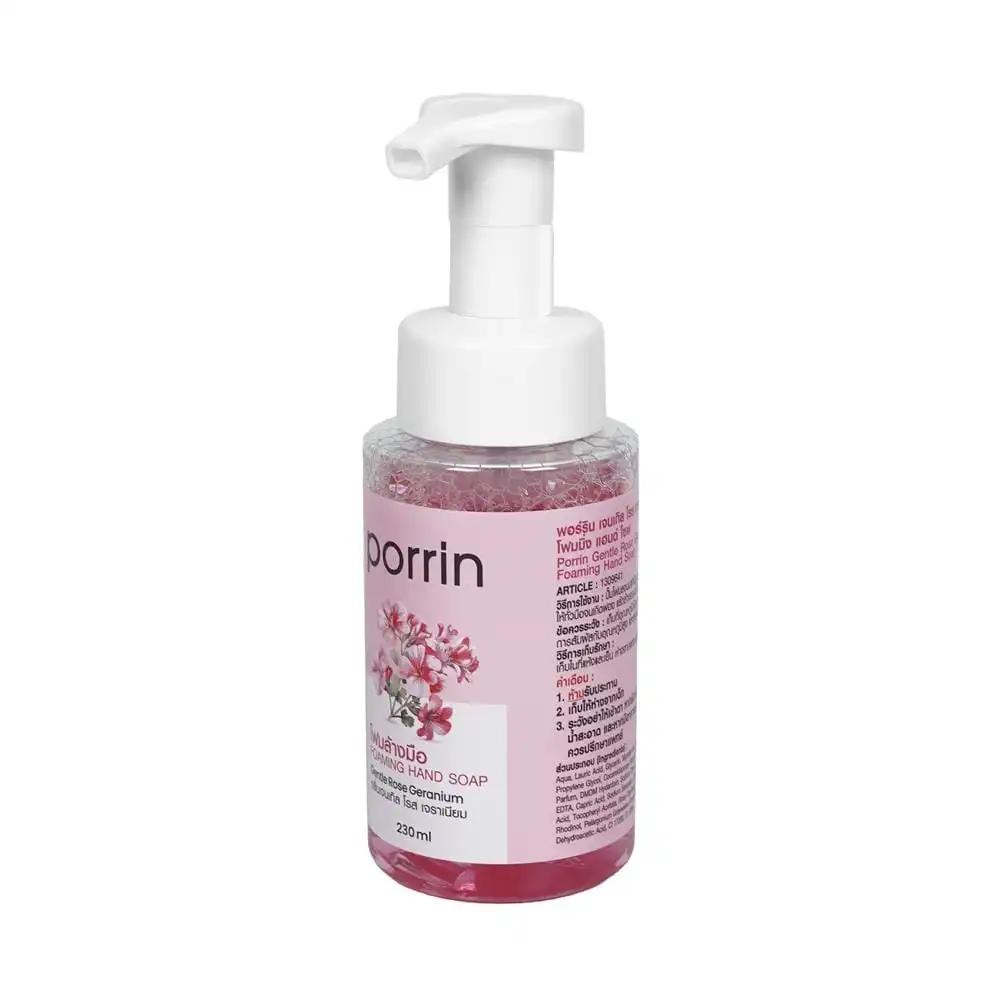 Foaming Hand Wash PORRIN 230 ml Rose Geranium-1