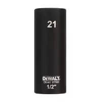 ลูกบ๊อกซ์ 1/2นิ้ว 21มม. DEWALT แบบยาว