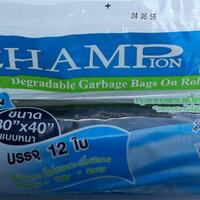 CHAMP GARBAGE BAG ROLL (BLACK) 30X40"
