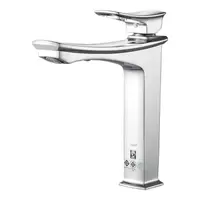 COTTO CT2252A#CRG single lever washbasin mixer faucet (tall) with pop-up drain and water supply hose, Thanthara model