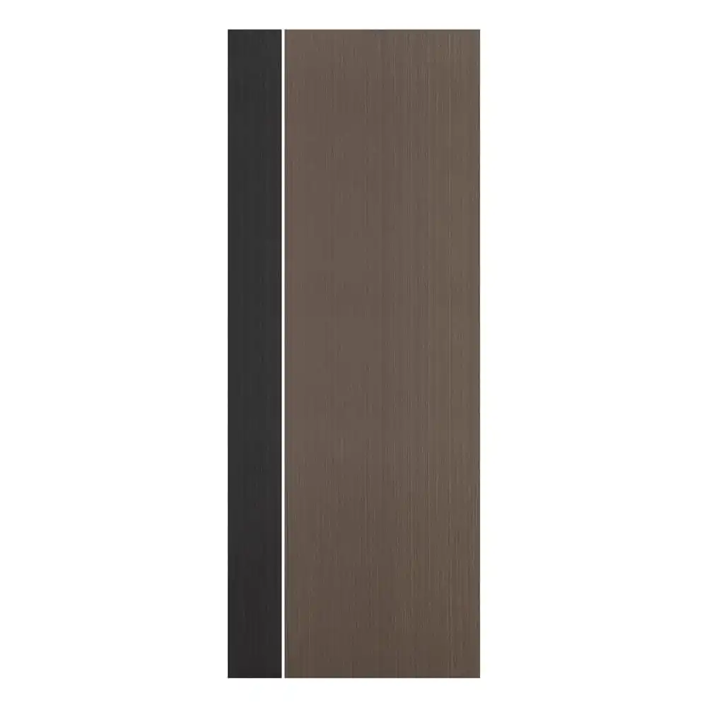 ประตูห้องน้ำ UPVC ไม่เจาะลูกบิด ECO-DOOR PC1 70x180 ซม. สีโอ๊ค ทูโทน-1