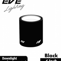 ดาวน์ไลท์ EVE EL-06001 545458 6 นิ้ว สีดำ