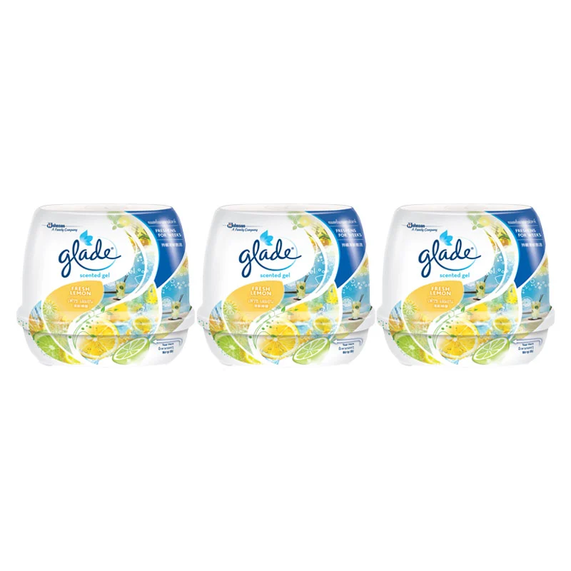 Glade Air Freshener Gel Lime Scent 180g x 3-1