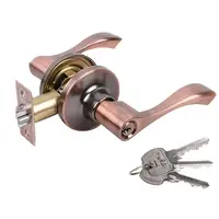 KEYED ENTRY DOOR LEVER ISON 6721 AC ANTIQUE COPPER