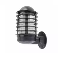Outdoor wall lamp, aluminum, model DHW-008, black, FOTINI