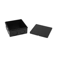 กล่องพักสายสี่เหลี่ยม 4"x4" สีดำ ELEK