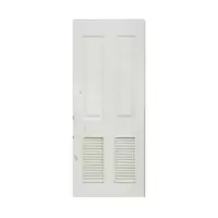 ประตู UPVC Unix ภายใน ขาวเรียบ ช่องฟักเจาะเกล็ด UP-4 เกล็ด 1/2
