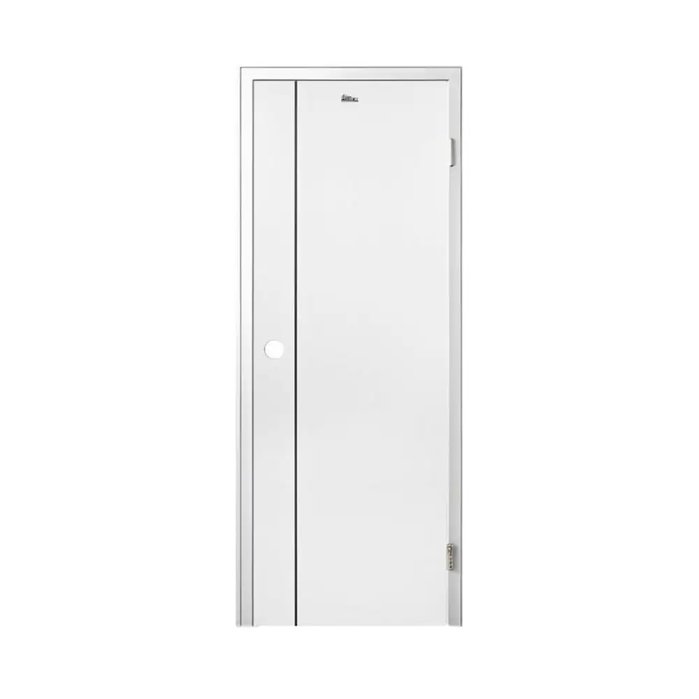 ชุดประตูห้องน้ำพร้อมวงกบ UPVC เจาะลูกบิด ASARA A811 70x180 ซม. สีขาว-1
