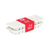 ถาดทำน้ำแข็ง 16 ช่อง MEDIUM สีขาว 1แถม1