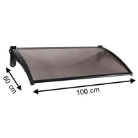 กันสาดโพลีคาร์บอเนต ผิวใส SUNSHIELD 60X100 ซม. สีช...