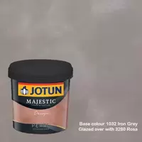 สีทาภายใน Jotun Majestic Design Pearl สี 1032 Iron Grey + 3280 Rosa