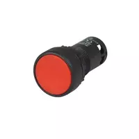 Push button switch, flat head (contact 1B), model TS2BFR-B, size 22/25 mm, red