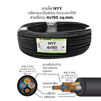 สายไฟ NYY 4x150 ตร.มม. YAZAKI