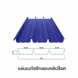 เมทัลชีทลอนคลิปล็อค 0.40 มม. AZ70 มอก. สีม่วงอัลไมตี้ ไวโอเล็ท บลูสโคปแซคส์-1