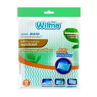 ผ้าเช็ดทำความสะอาด 30x36cm 12 แผ่น WILMA