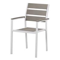 PLASTIC WOOD ARTEMIS WH-GY CHAIR