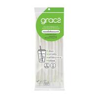 หลอดเยื่อพืชห่อกระดาษ GRACZ 21 ซม. แพ็ก 25 ชิ้น