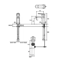 K-76890X-4-CP Englefield Basin Faucets Anzio