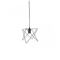 Chandelier 1 bulb, aluminum, model F90334, black, HEAP