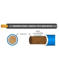 สายไฟ THW-F 1x10 ตร.มม. สีฟ้า BCC