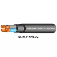 สายไฟ IEC 10 3x16 ตร.มม. สีดำ BCC