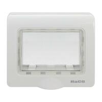 หน้ากากกันน้ำ 3ช่อง AP-W222R-GY HAC