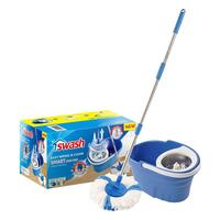 ชุดอุปกรณ์ถังปั่นพร้อมไม้ม็อบ SWASH SMART สีฟ้า