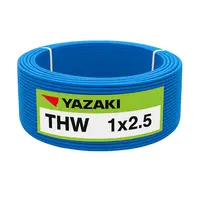 สายไฟ THW 2.5 ตร.มม. สีฟ้า YAZAKI