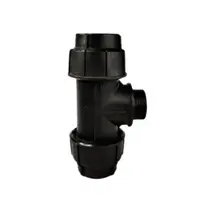 สามทางเกลียวนอก แบบสวมอัด HDPE 25x3/4"x25